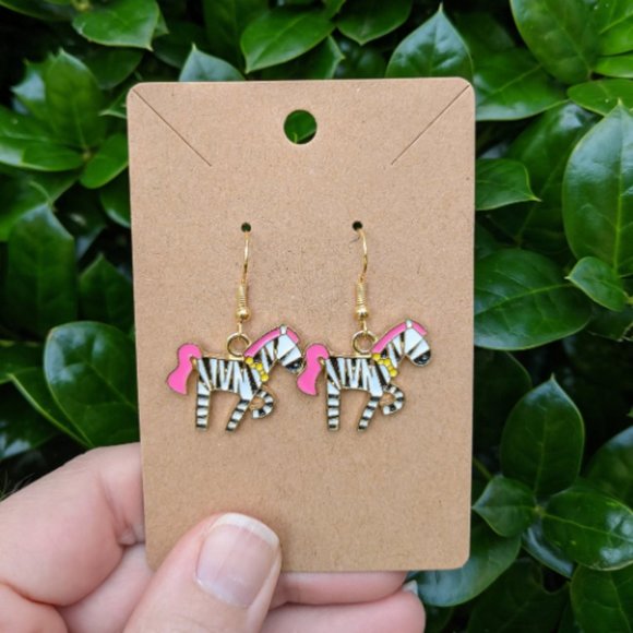Zebra Earrings - Picture 1 of 1